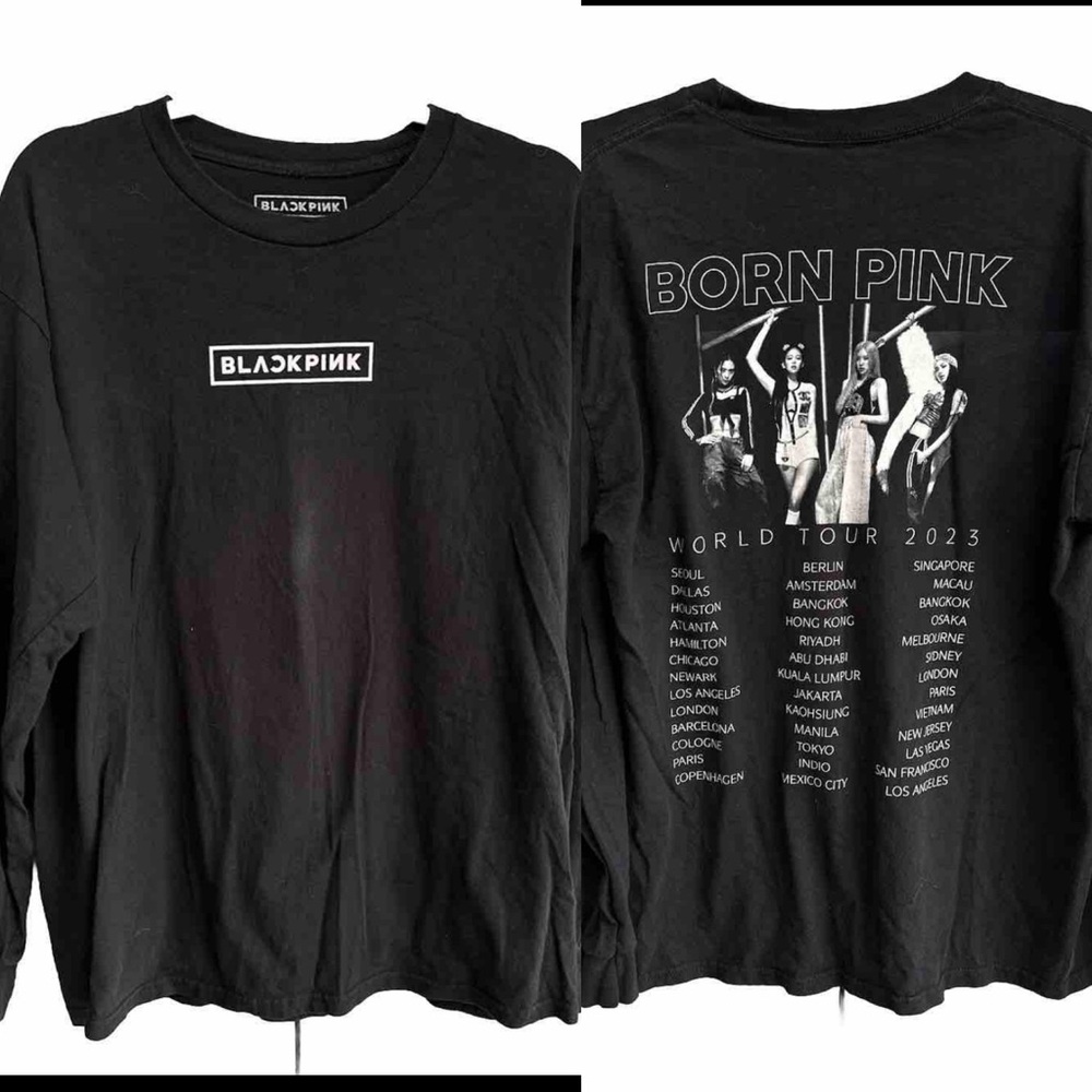 BLACKPINK Born Pink 2023 tour t shirt L